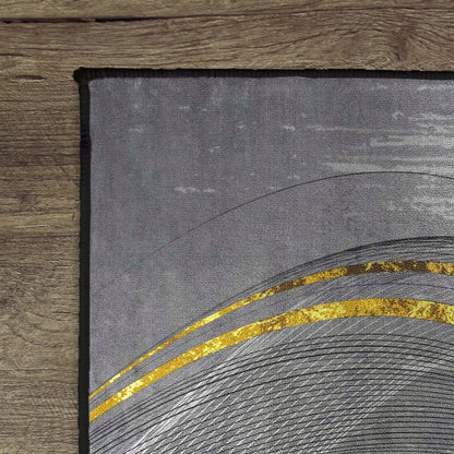 Supersoft Tornado of Greys Luxury Centerpiece (Rug)