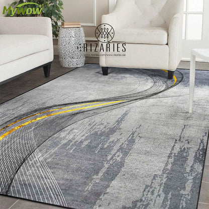 Supersoft Tornado of Greys Luxury Centerpiece (Rug)