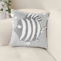 Thumbnail for Supersoft Grey 3D Plush Fish Throw Pillow