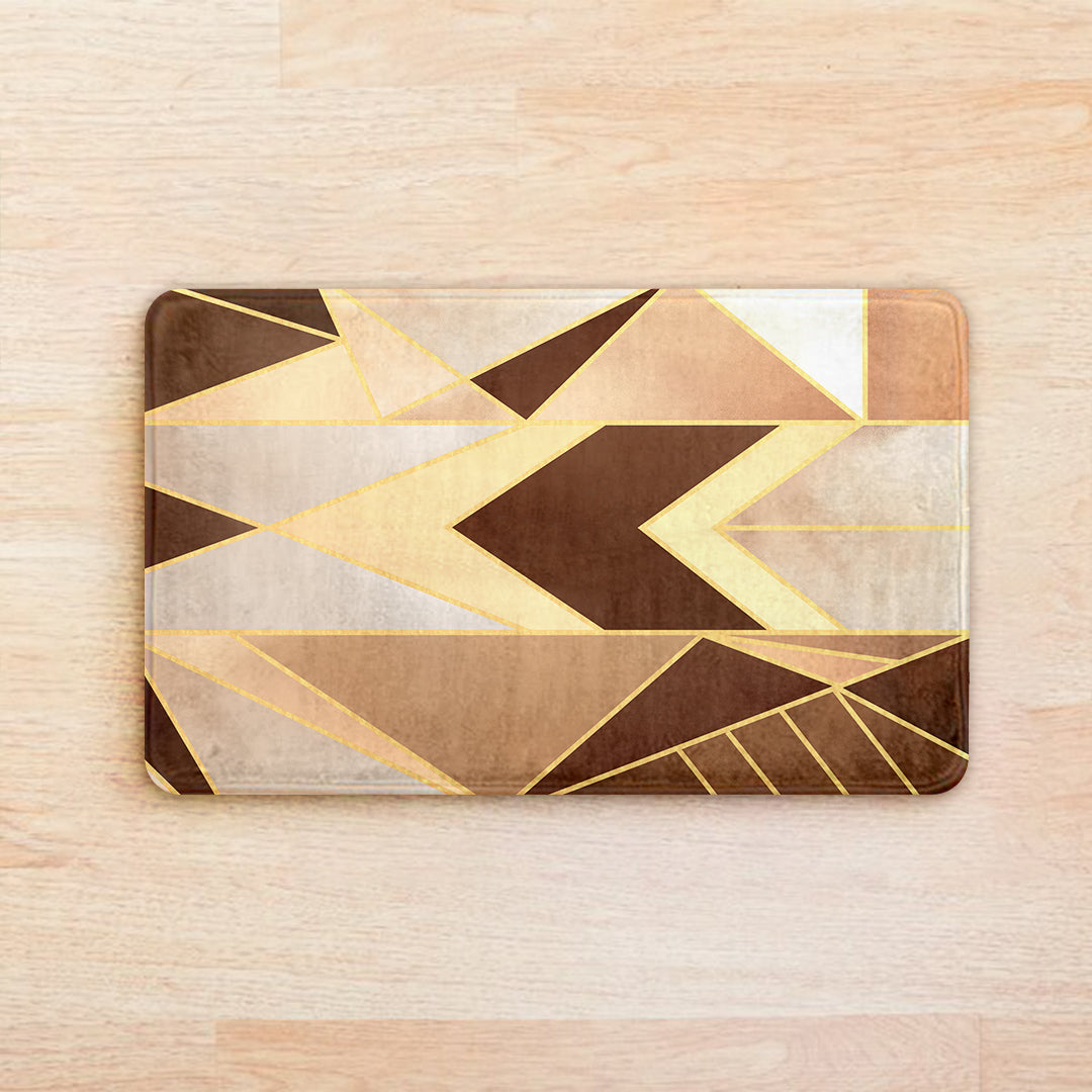 SuperSoft Copper Geometric Door Mat