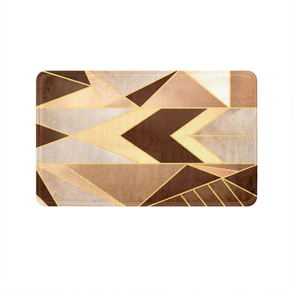 SuperSoft Copper Geometric Door Mat