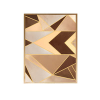 Thumbnail for Copper Geometric Canvas Painting