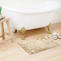 SuperSoft Copper Gold Abstract Pattern Door Mat