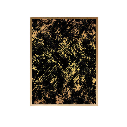 Black Gold Pattern Canvas Painting