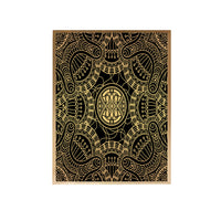 Thumbnail for Gold Geometric with Black Canvas Painting