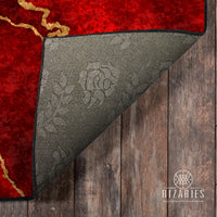 Thumbnail for Burgundy Abstract Centerpiece (Rug)