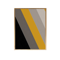 Thumbnail for Yellow Black Geo Canvas Painting
