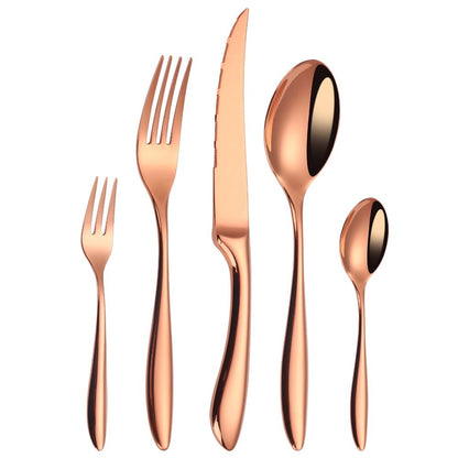 Classic Rose Gold Cutlery Set