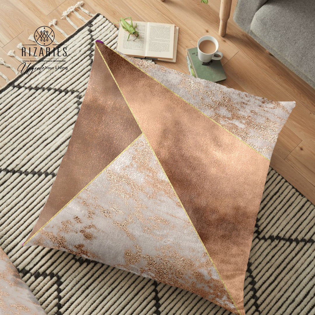 (26"x26") Supersoft Copper Luxe FLOOR Cushion Cover