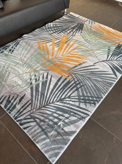 Supersoft Leaves Design Luxury Centerpiece (Rug)