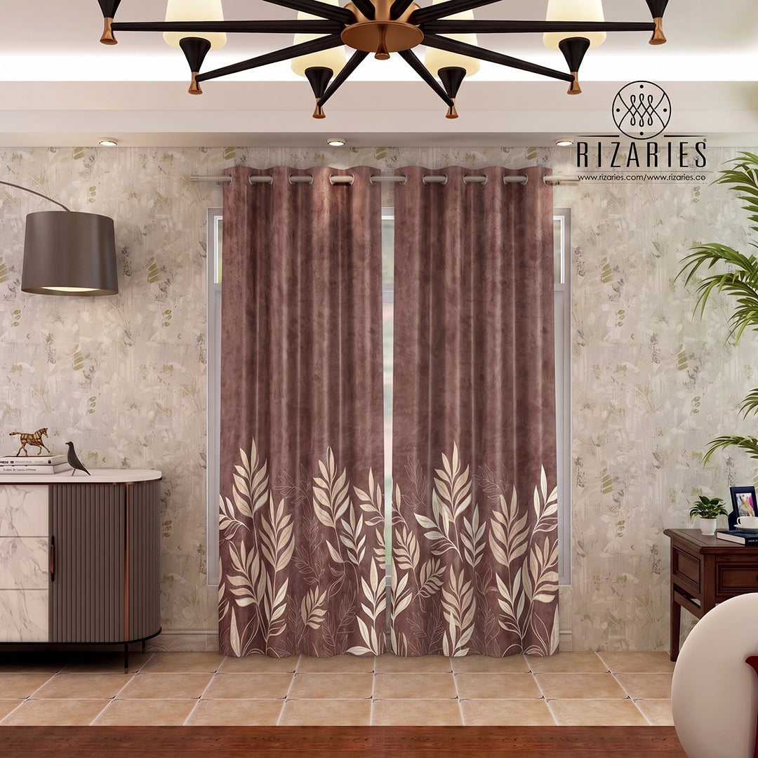 Pale Pink Mauve Curtains