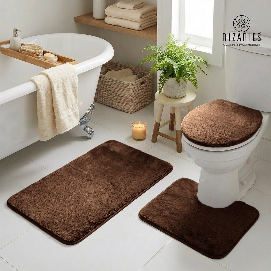 Ultra Soft Bathroom Commode Set (3 PCS)