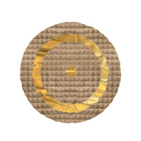 Thumbnail for SuperSoft Box Style Fur with Gold Round Rug