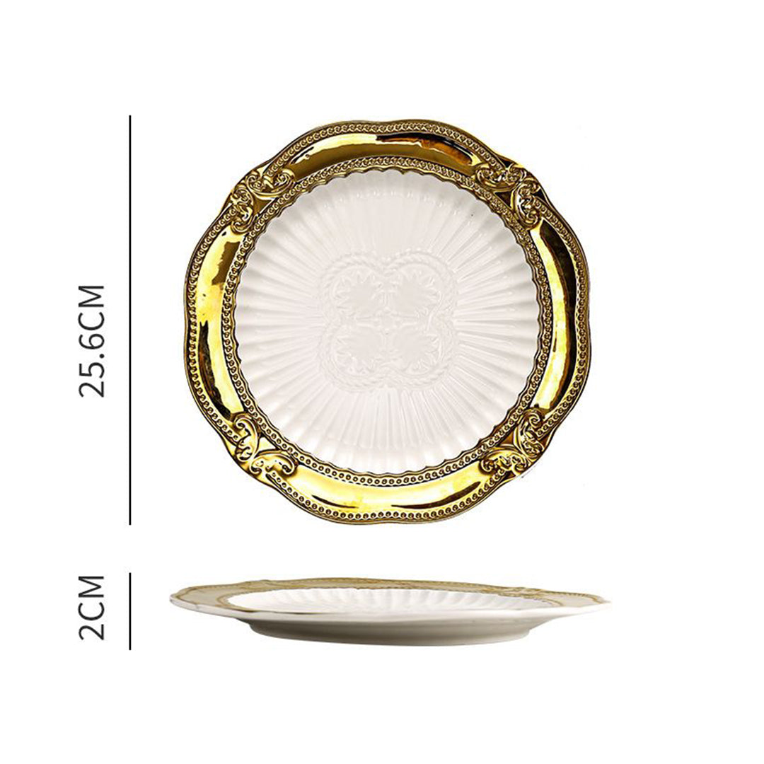 Royal Gold Porcelain Plates
