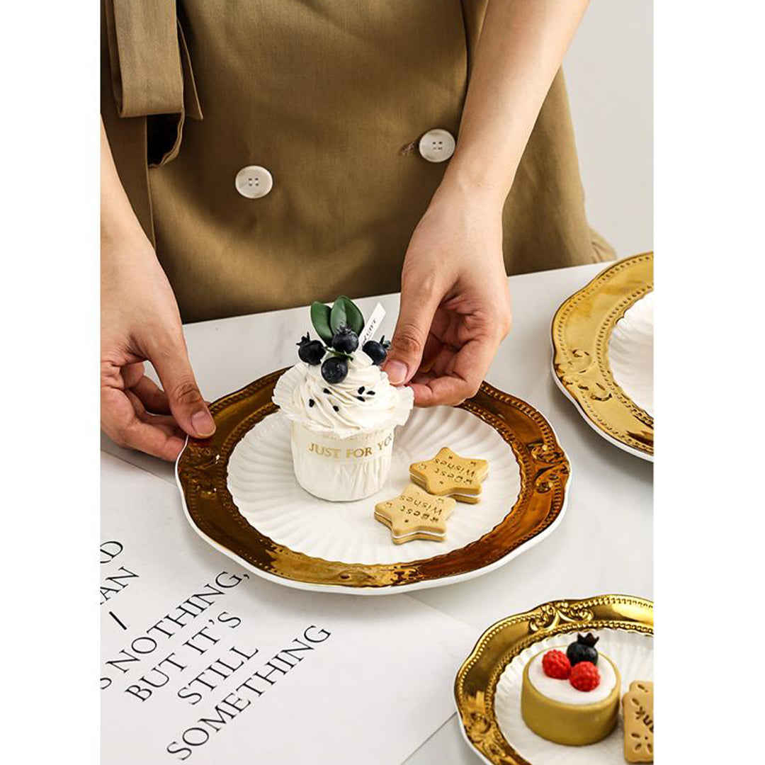 Royal Gold Porcelain Plates