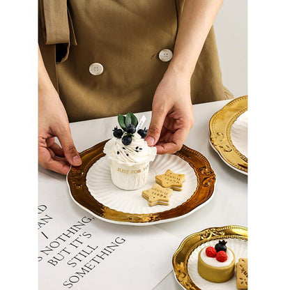 Royal Gold Porcelain Plates