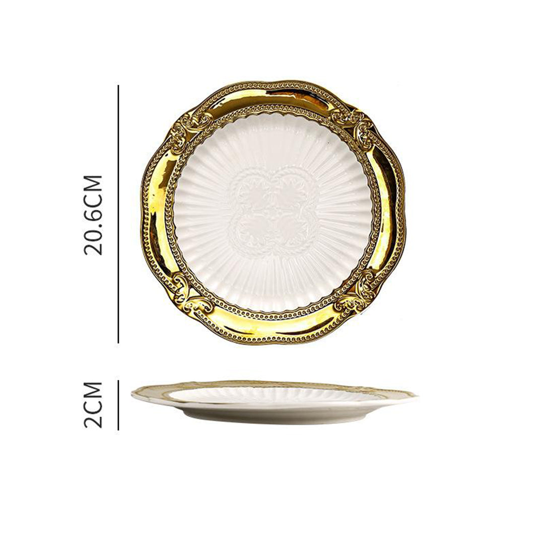 Royal Gold Porcelain Plates