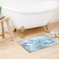 SuperSoft Powder Blue Marble Door Mat