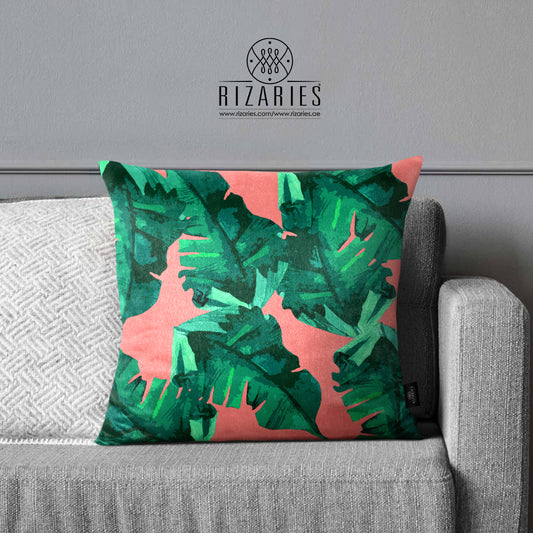 SuperSoft Pink Tropical Banana Leaves