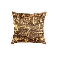 Thumbnail for SuperSoft Brown Gold Pattern Throw Cushion