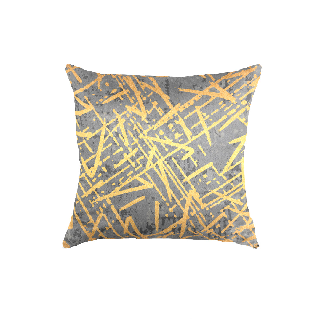 SuperSoft Lite Grey Gold Abstract Lines