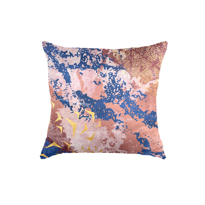 SuperSoft Pink Navy Abstract Pattern Throw Cushion