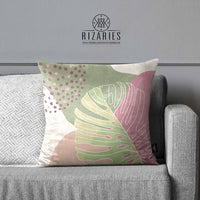 Thumbnail for SuperSoft Mist Pink Tropical Throw Cushion