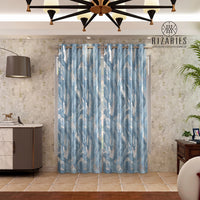 Powder Blue Marble Curtains
