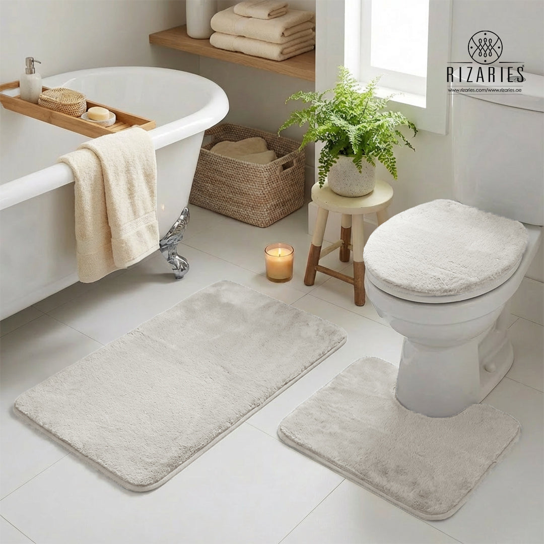 Ultra Soft Bathroom Commode Set (3 PCS)