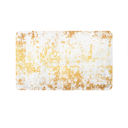 SuperSoft White Gold Abstract Door Mat