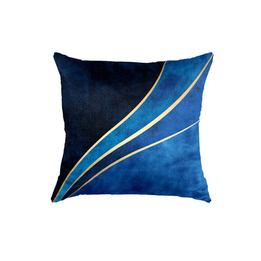 SuperSoft Shades of Blue Waves Throw Pillow