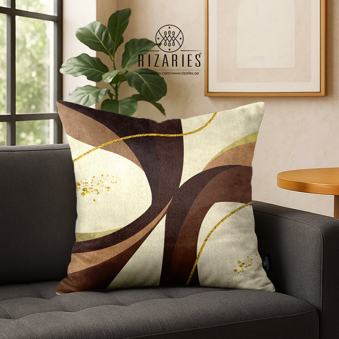 SuperSoft Coffee Cream Geometric