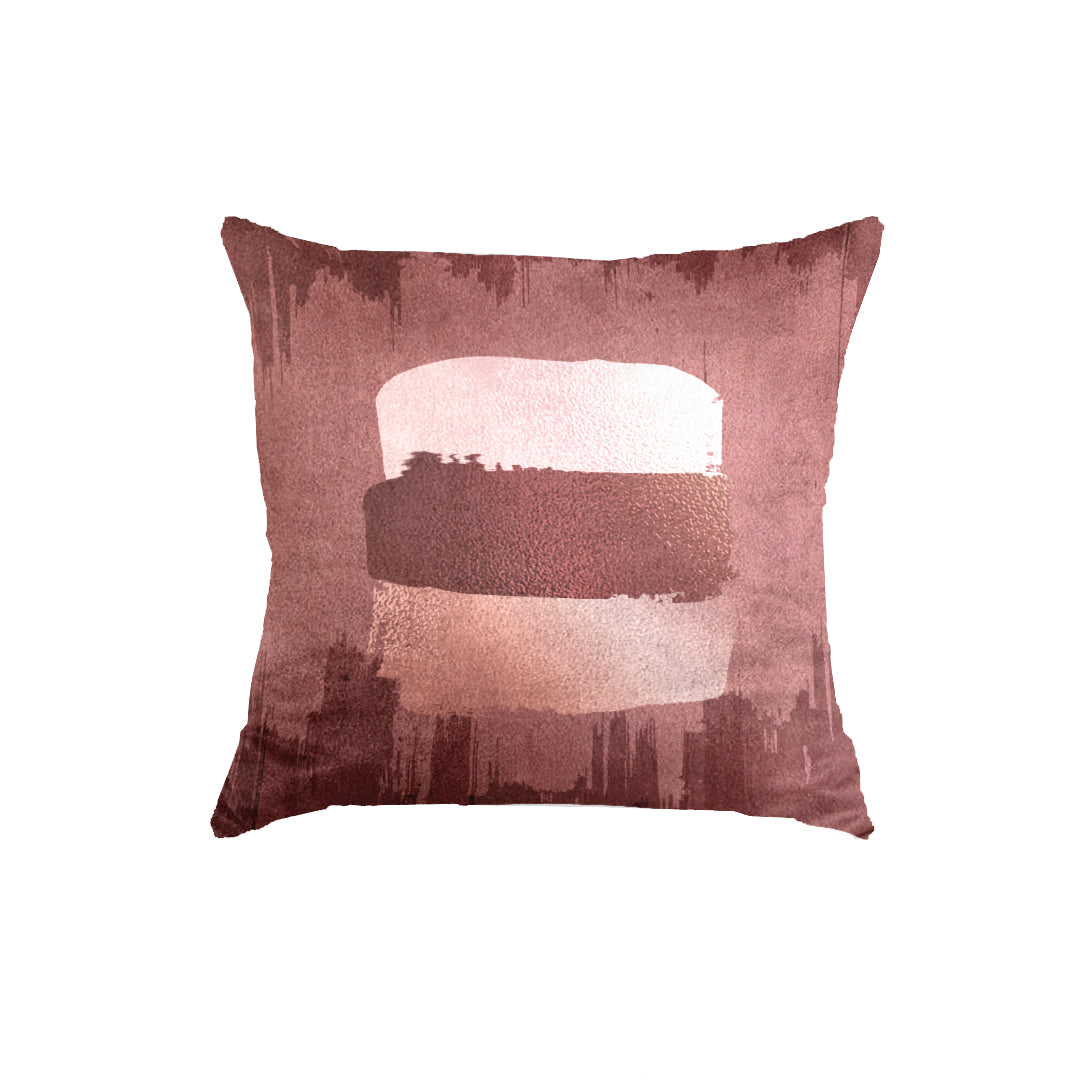 SuperSoft Stained Pink Brushes Throw Pillow