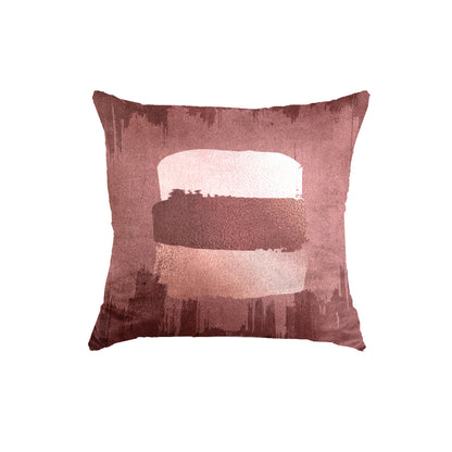 SuperSoft Stained Pink Brushes Throw Pillow