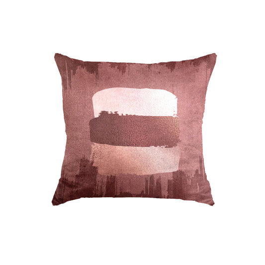 SuperSoft Stained Pink Brushes Throw Pillow