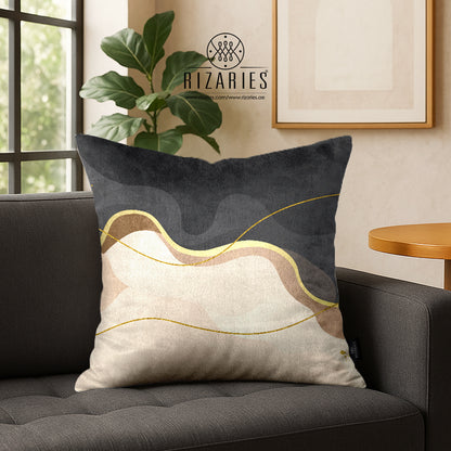 SuperSoft Beige Grey Wavy