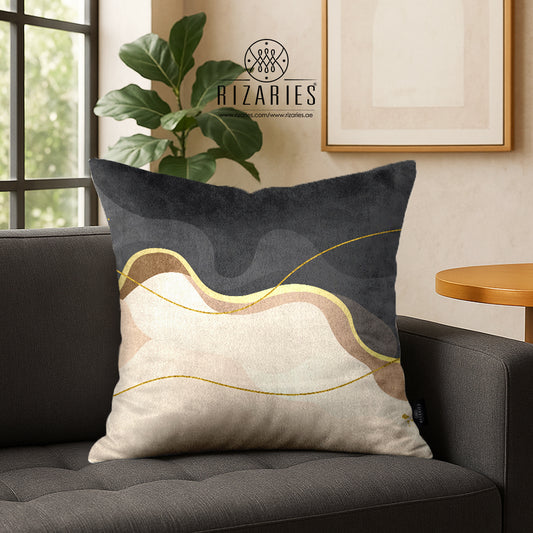 SuperSoft Beige Grey Wavy