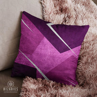 Thumbnail for SuperSoft Shades of Purple Triangle with Silver