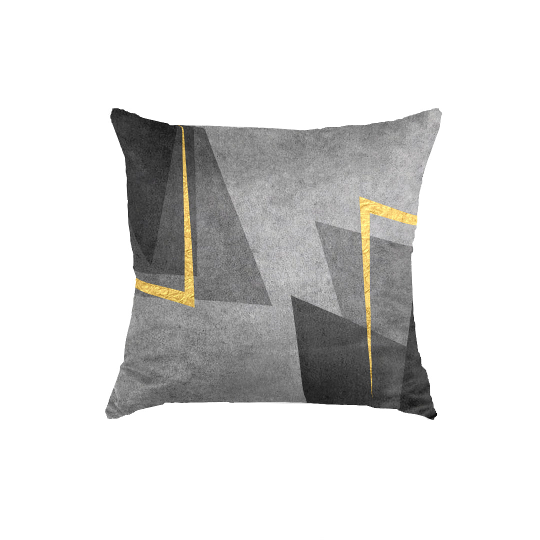 SuperSoft Shades of Grey Triangle Throw Pillow