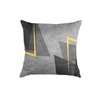 Thumbnail for SuperSoft Shades of Grey Triangle Throw Pillow