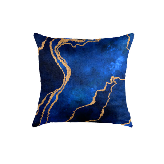 SuperSoft Blue Gold Abstract