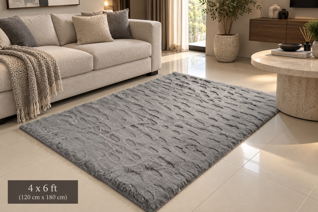 SuperSoft Cloud Stone Fur Centerpiece (Rug)