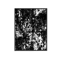 Thumbnail for Black White Abstract Pattern Handmade Canvas Painting