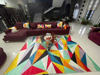 Thumbnail for Colorful Geometric Centerpiece (Rug)
