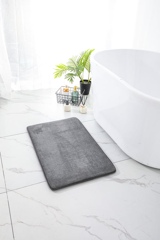 SuperSoft Memory Self Pattern Door/Bath Mat