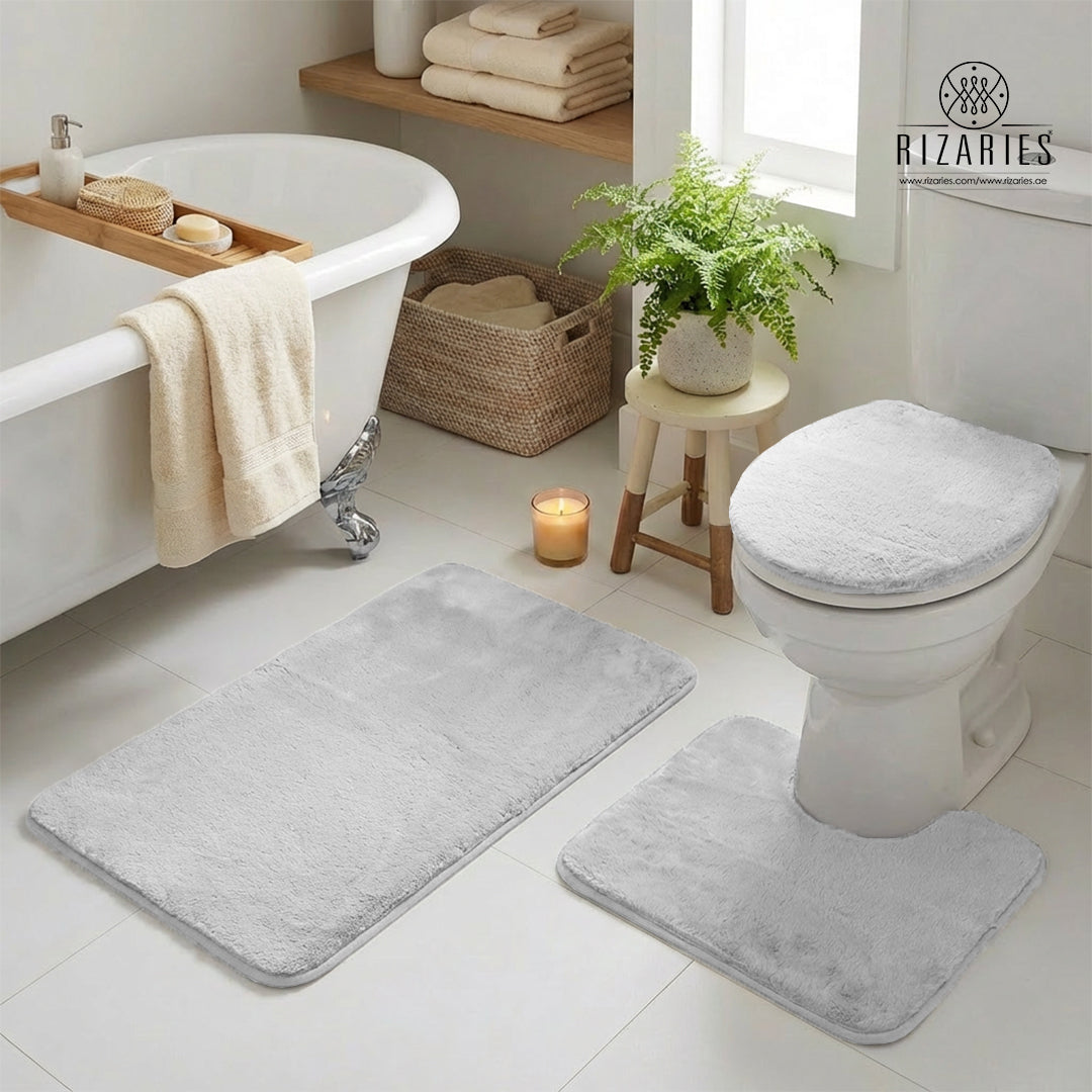 Ultra Soft Bathroom Commode Set (3 PCS)