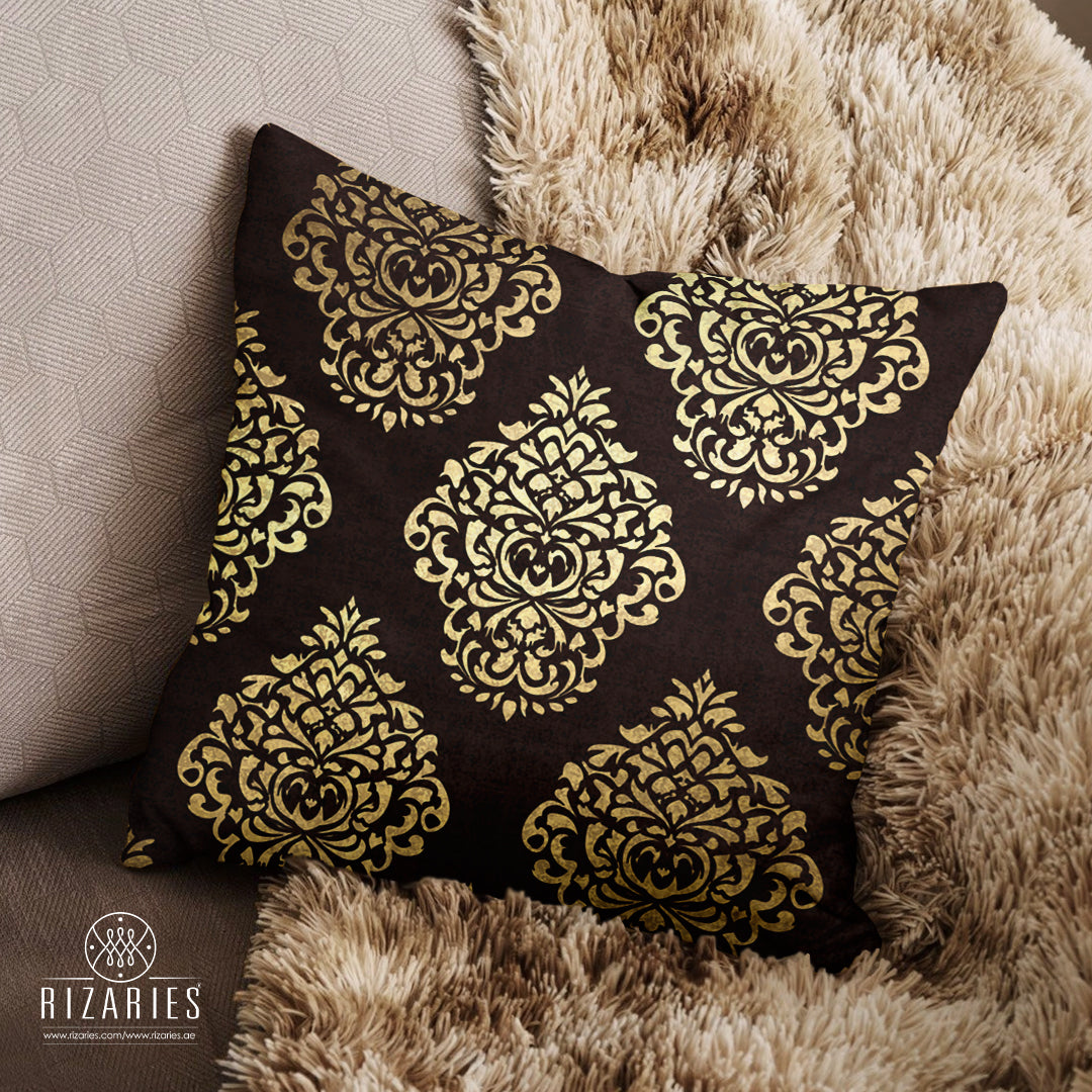 SuperSoft Brown Gold Geometric