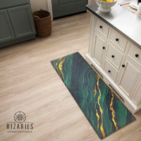 Thumbnail for Emerald Gold Marble Kitchen Mat
