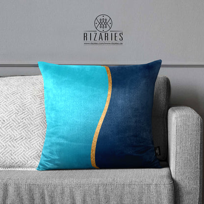 SuperSoft Shades of Teal throw Pillow