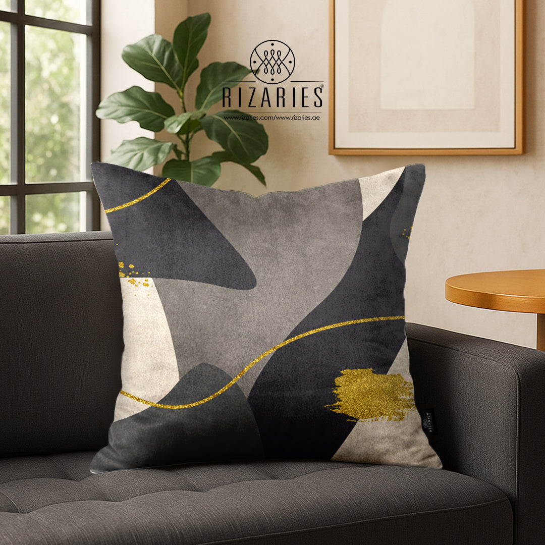 SuperSoft Grey Beige Abstract